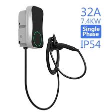 Industrial 7kW Wall-Mounted EV Charger with Advanced Safety Features & IP54
